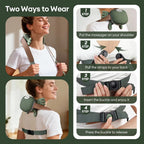Wireless Neck & Shoulder Massager with Human-Hand Kneading Motion – Full Body Use
