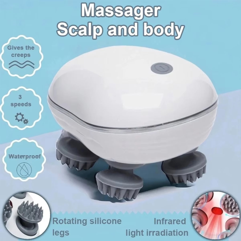 Silicone Scalp Massager – Adjustable Head Massage