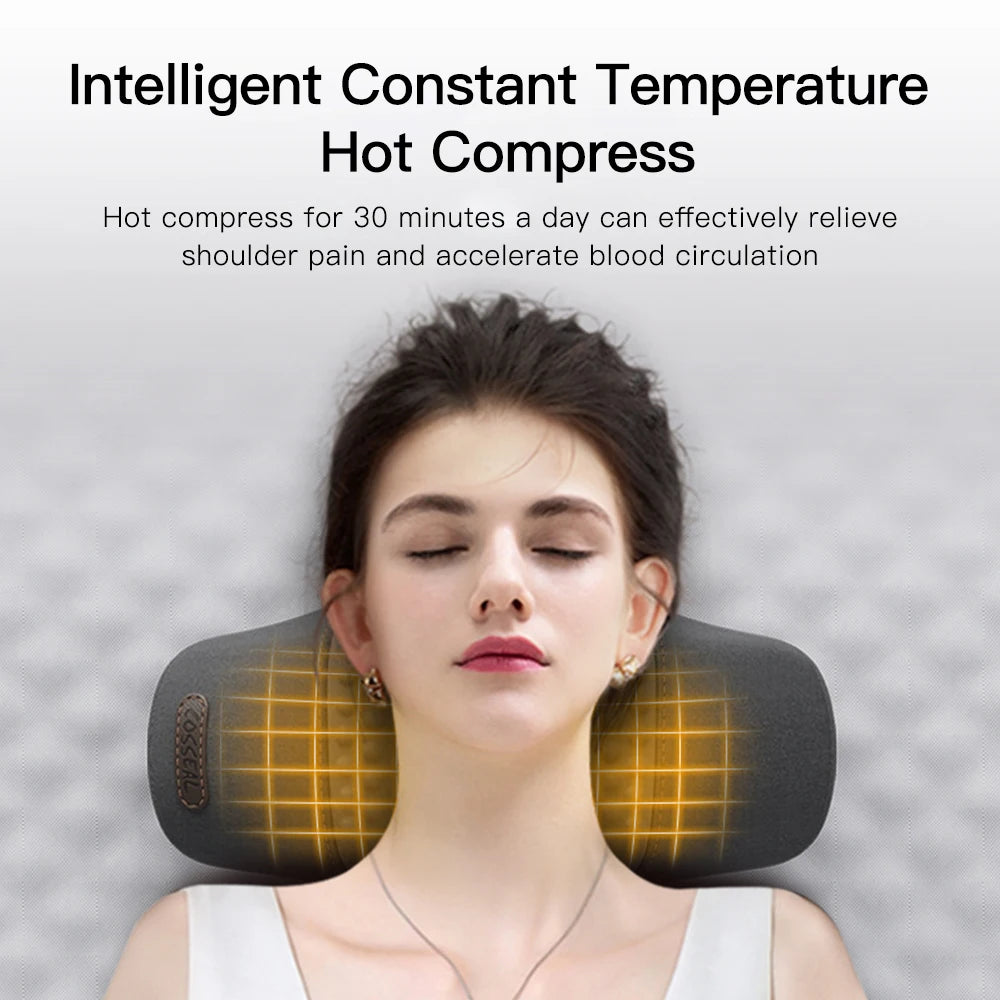 Cervical Neck Traction Pillow with Heat & Vibration Massage