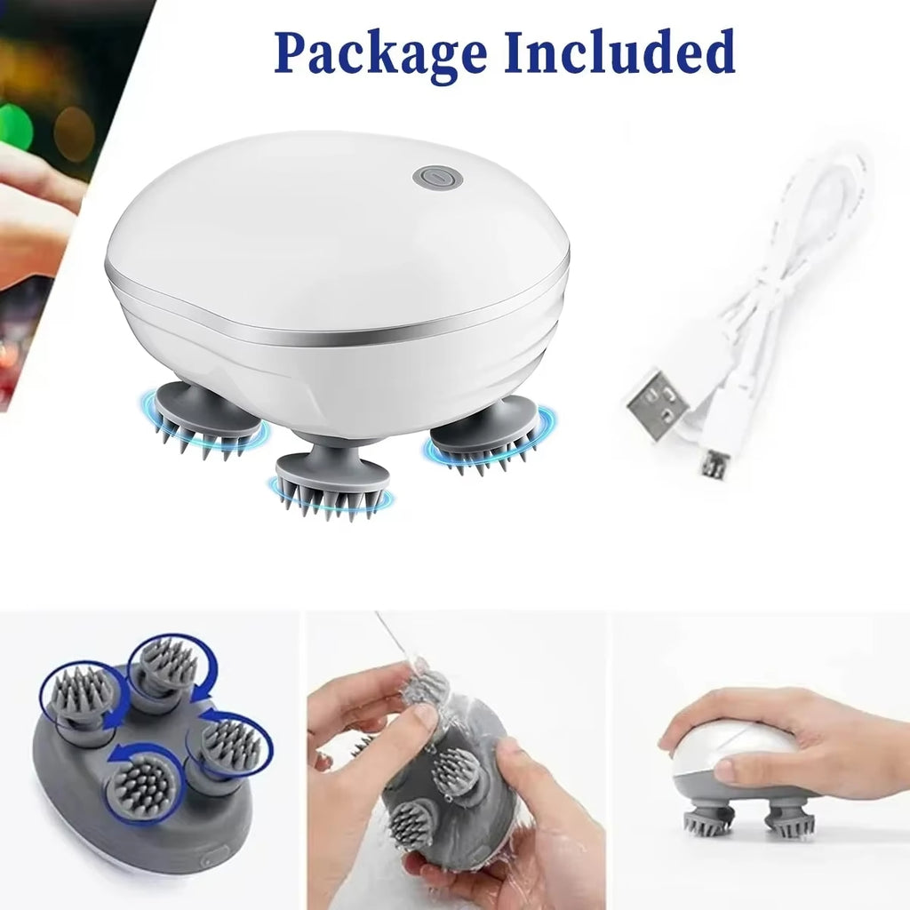 Silicone Scalp Massager – Adjustable Head Massage