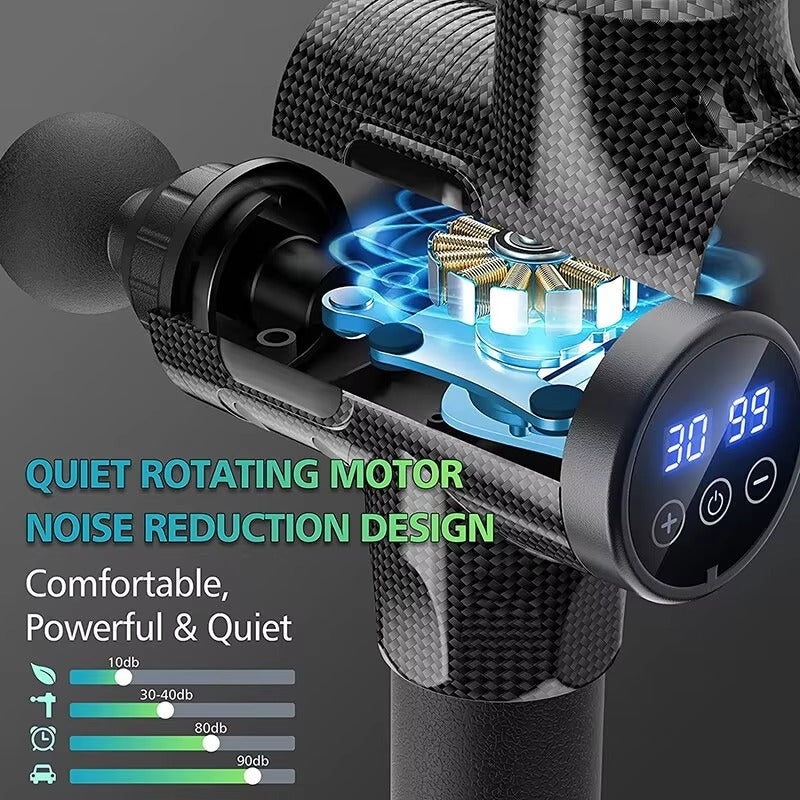 Deep Tissue Massage Gun – 30-Level Percussion